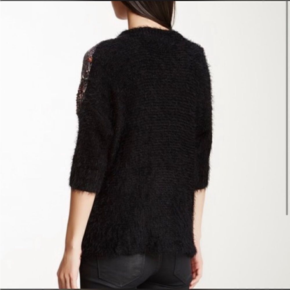 Shu Shu Patchwork Shag Sweater - Picture 2 of 13
